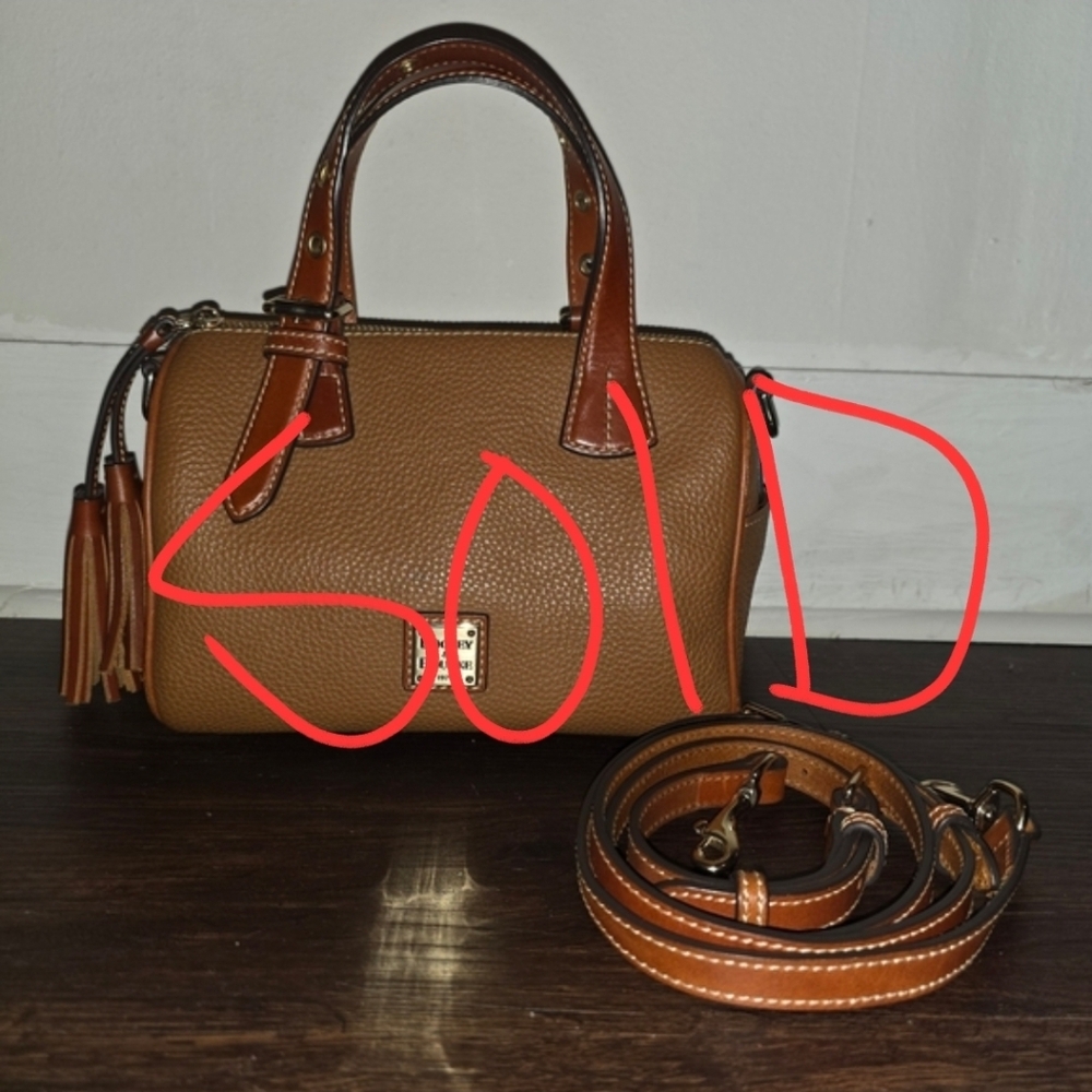 Dooney & Bourke Brown Leather Smaller Kendra Satchel